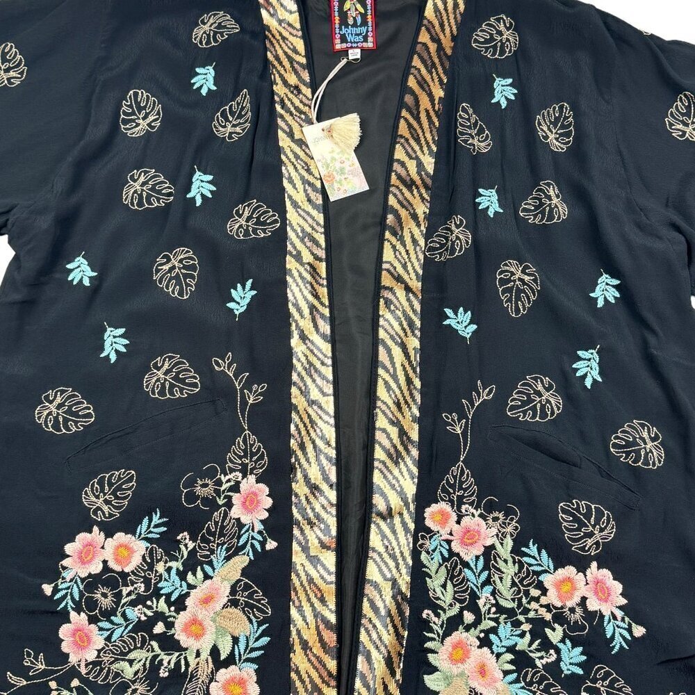 Johnny Was Catarina Tiger Kimono Women's Size Large - Picture 3 of 15
